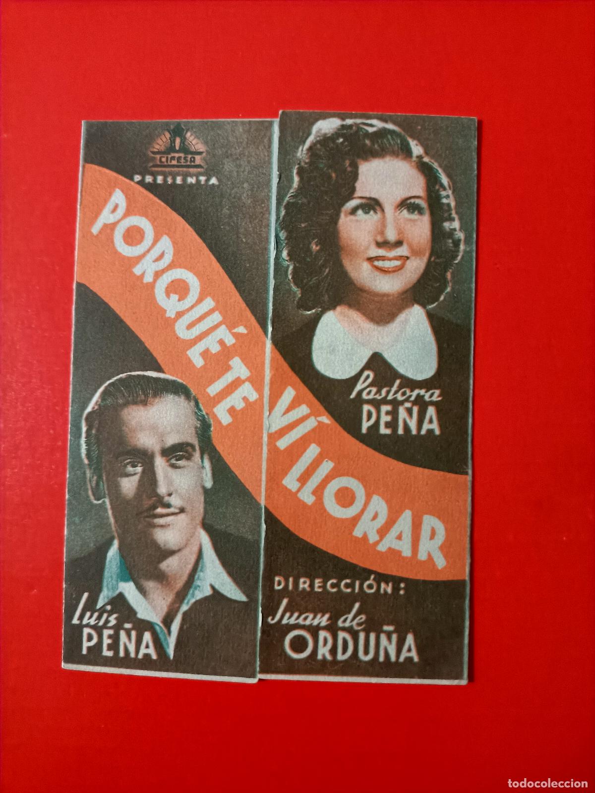 Cine: POR QU&Eacute; TE VI LLORAR. C/P. PEDREGALEJO CINEMA, M&Aacute;LAGA. DOBLE EN FORMA DE TRIPTICO.