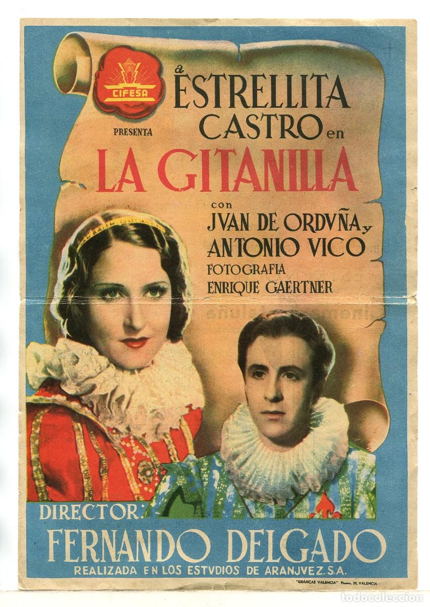 Cine: LA GITANILLA, con Estrellita Castro. 16,5 X 24 cms. - Foto 1