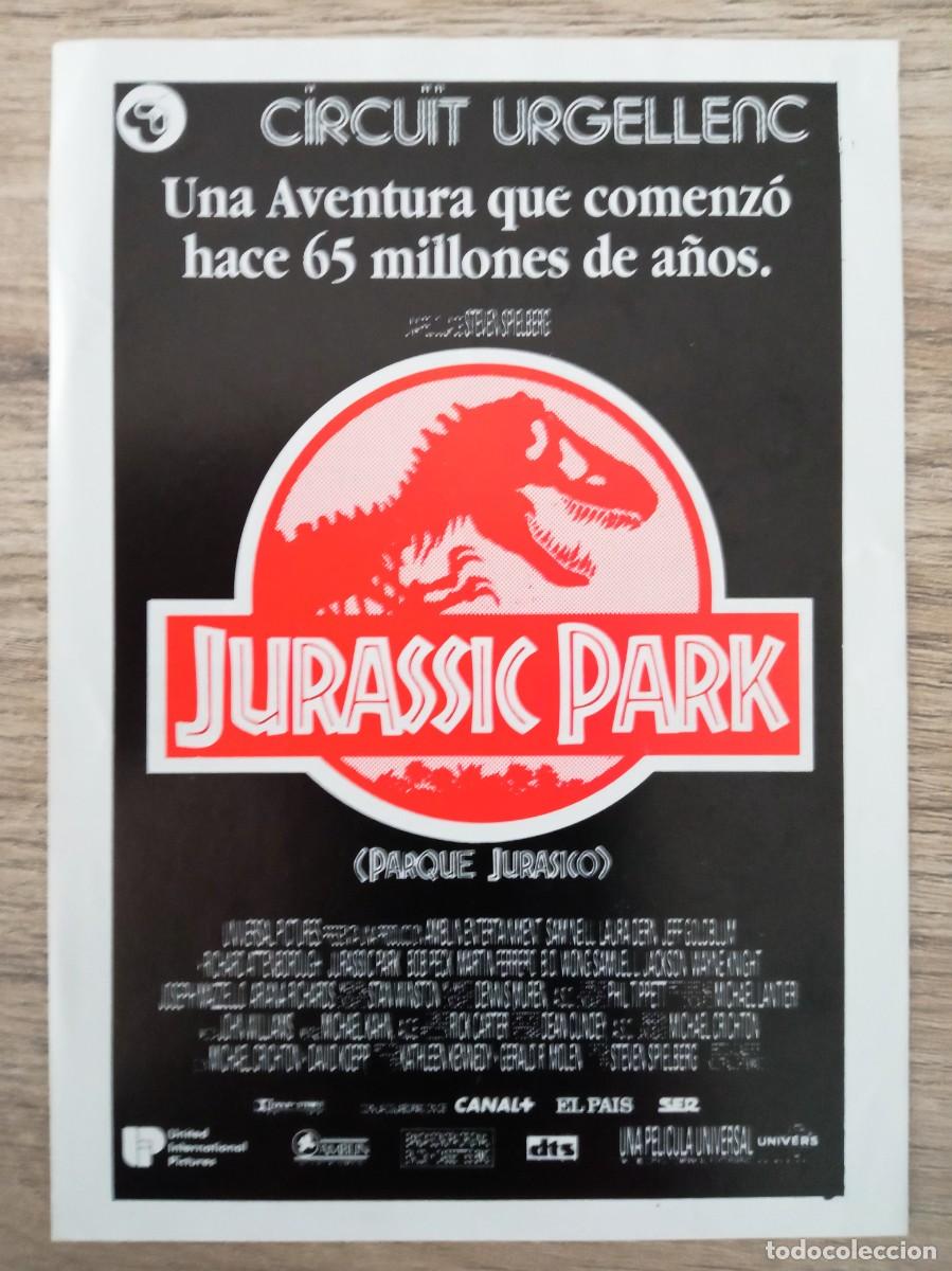 Cine: JURASSIC PARK, STEVEN SPIELBERG, CINE MAJ&Egrave;STIC DE T&Aacute;RREGA Y CINE COMTES D&acute;URGELL DE BALAGUER, L&Eacute;RIDA
