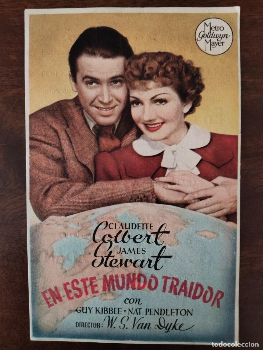  Flyers Publicitaires de films Anciens: En este Mundo Traidor. Rialto, Don Benito, Badajoz. 1947.