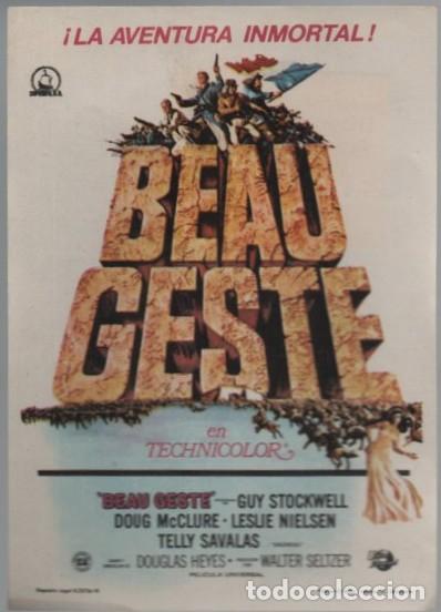 Cine: PROGRAMA DE CINE: BEAU GESTE PC-11369
