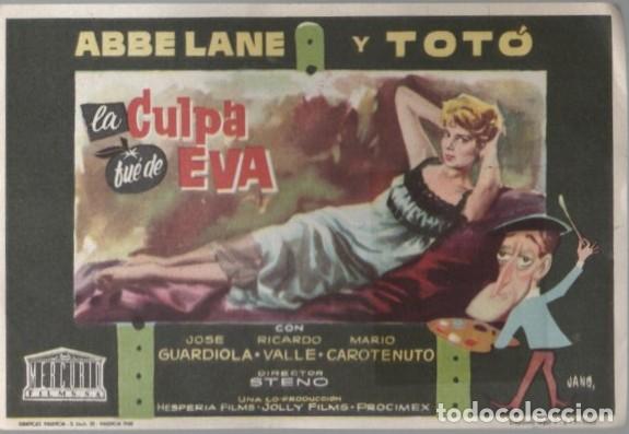 Cine: PROGRAMA DE CINE: LA CULPA FUE DE EVA PC-11375