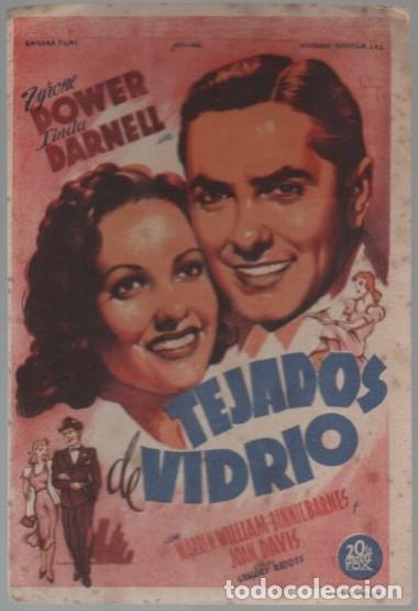 Cine: PROGRAMA DE CINE: TEJADOS DE VIDRIO PC-11383