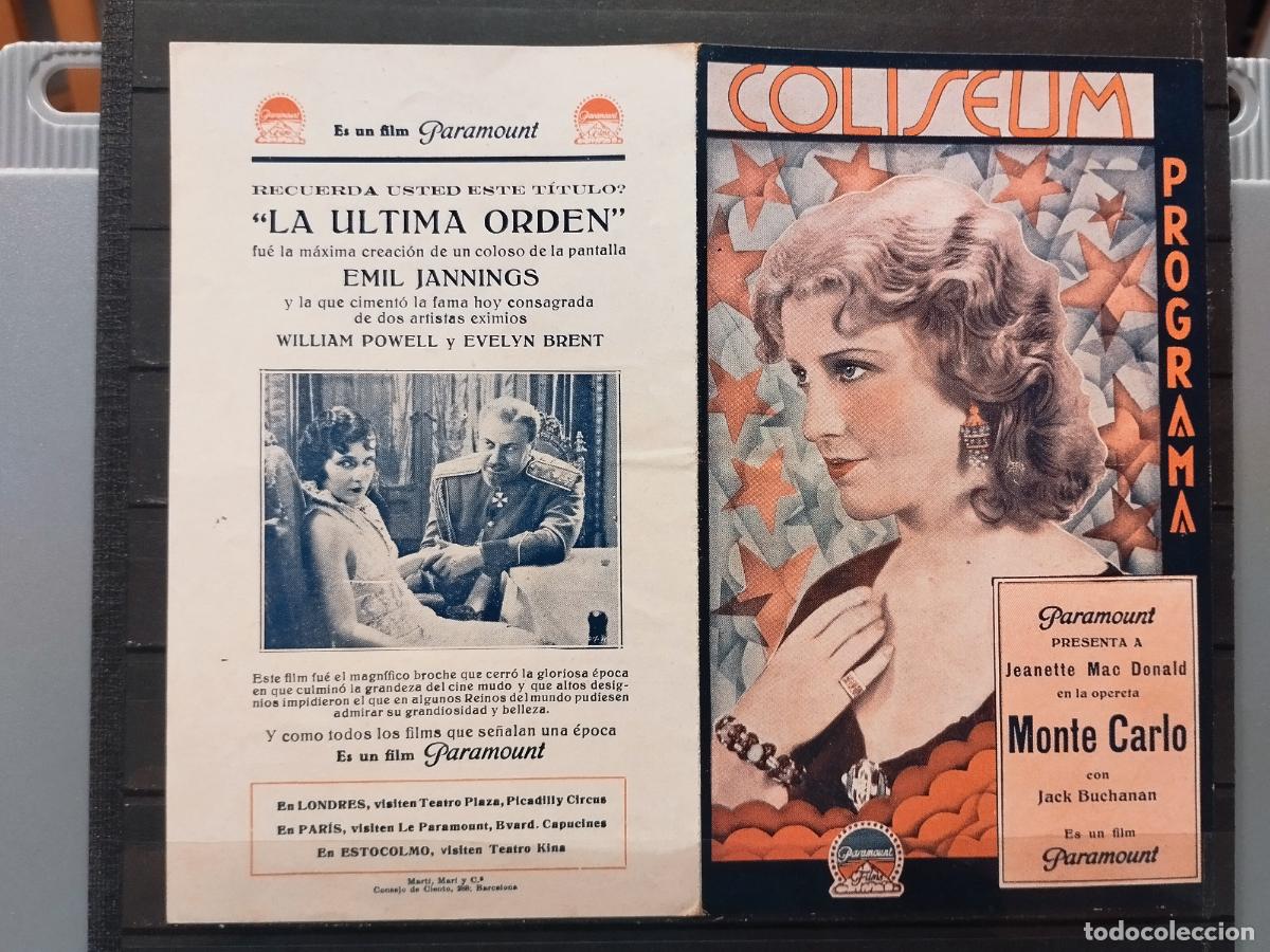 Cinema: JT - PROGRAMA DE CINE. DOBLE. MONTE CARLO. INFIMA DOBLEZ CENTRAL.