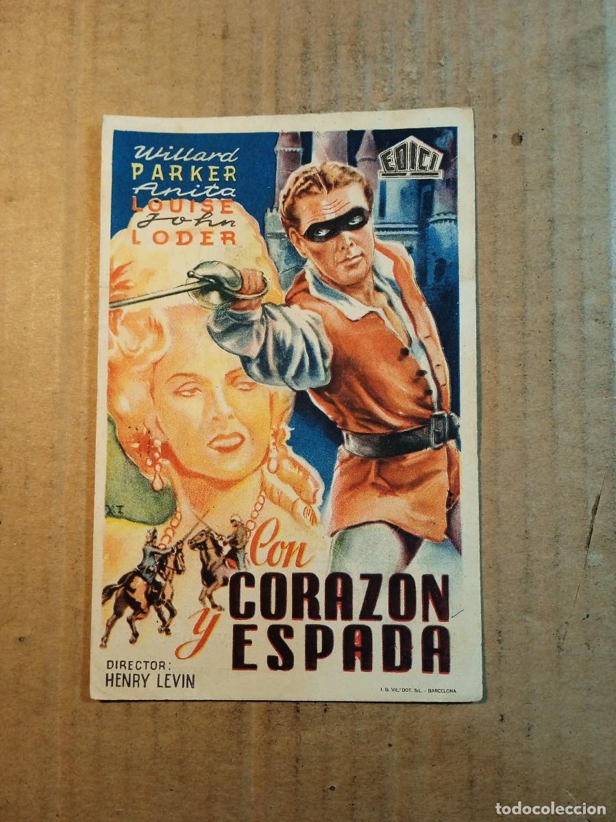  Flyers Publicitaires de films Anciens: FOLLETO DE MANO CON PUBLICIDAD