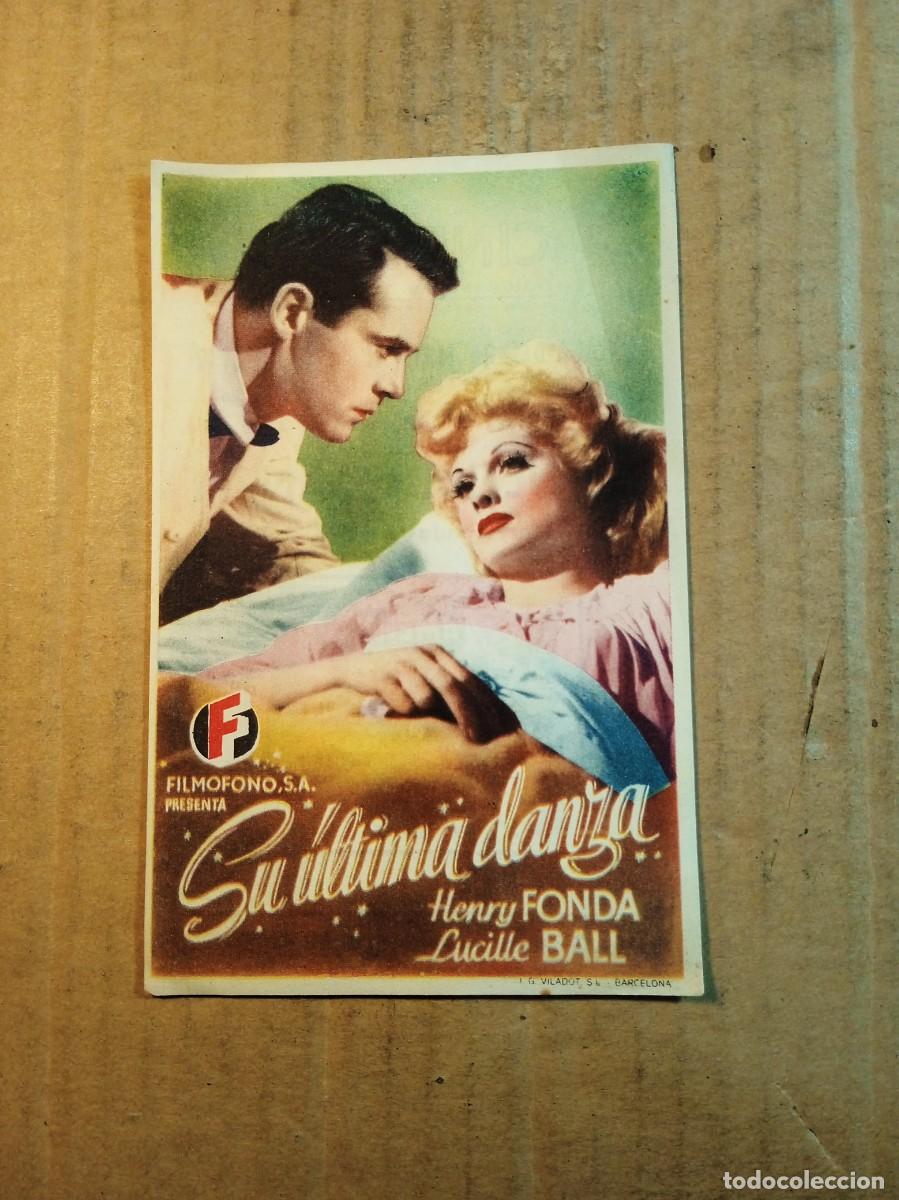 Folhetos de m&atilde;o de filmes antigos de cinema: FOLLETO DE MANO CON PUBLICIDAD
