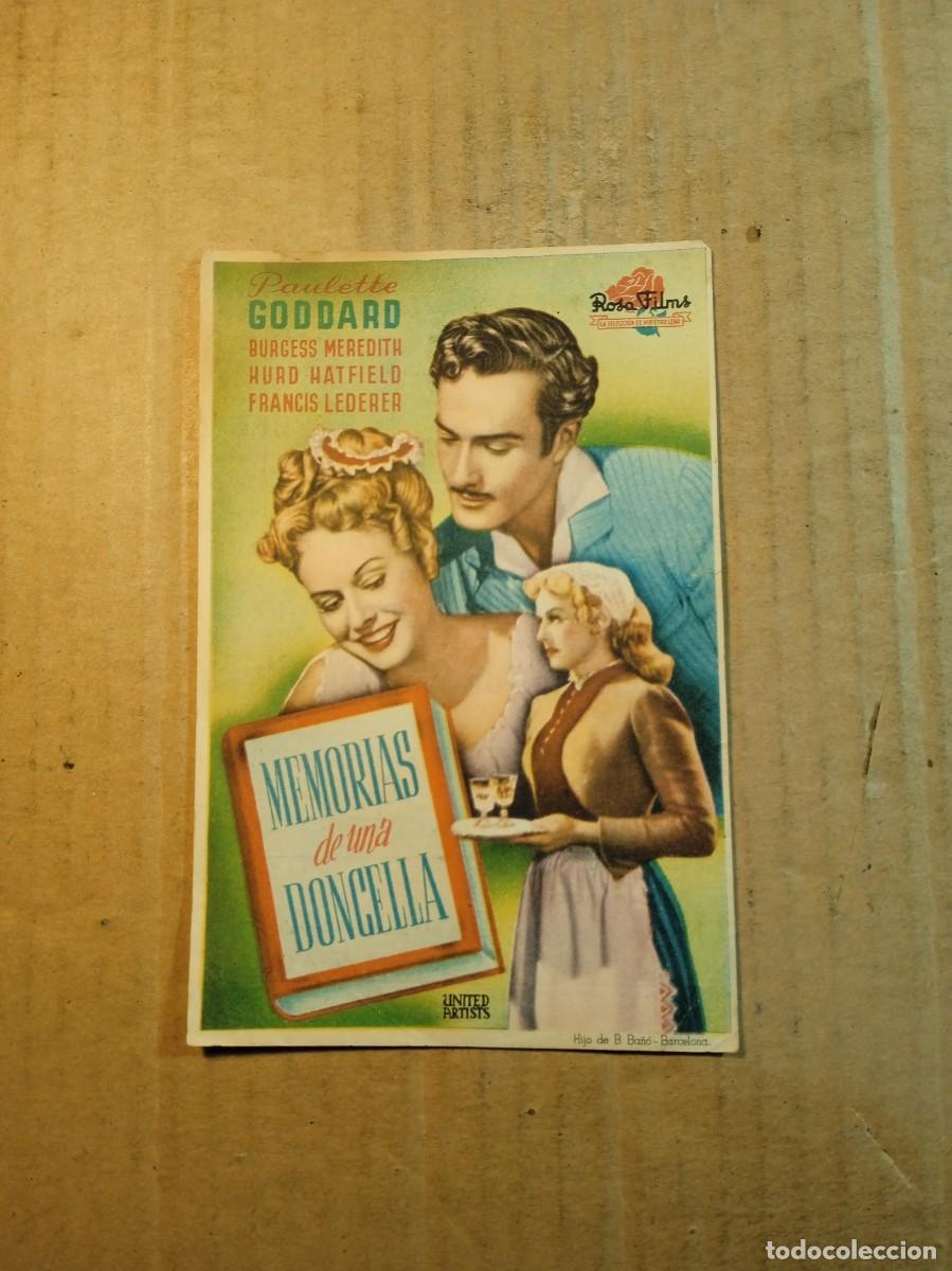 Folhetos de m&atilde;o de filmes antigos de cinema: FOLLETO DE MANO CON PUBLICIDAD