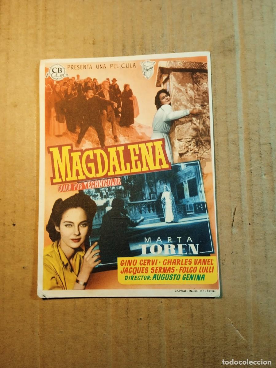 Folhetos de m&atilde;o de filmes antigos de cinema: FOLLETO DE MANO CON PUBLICIDAD