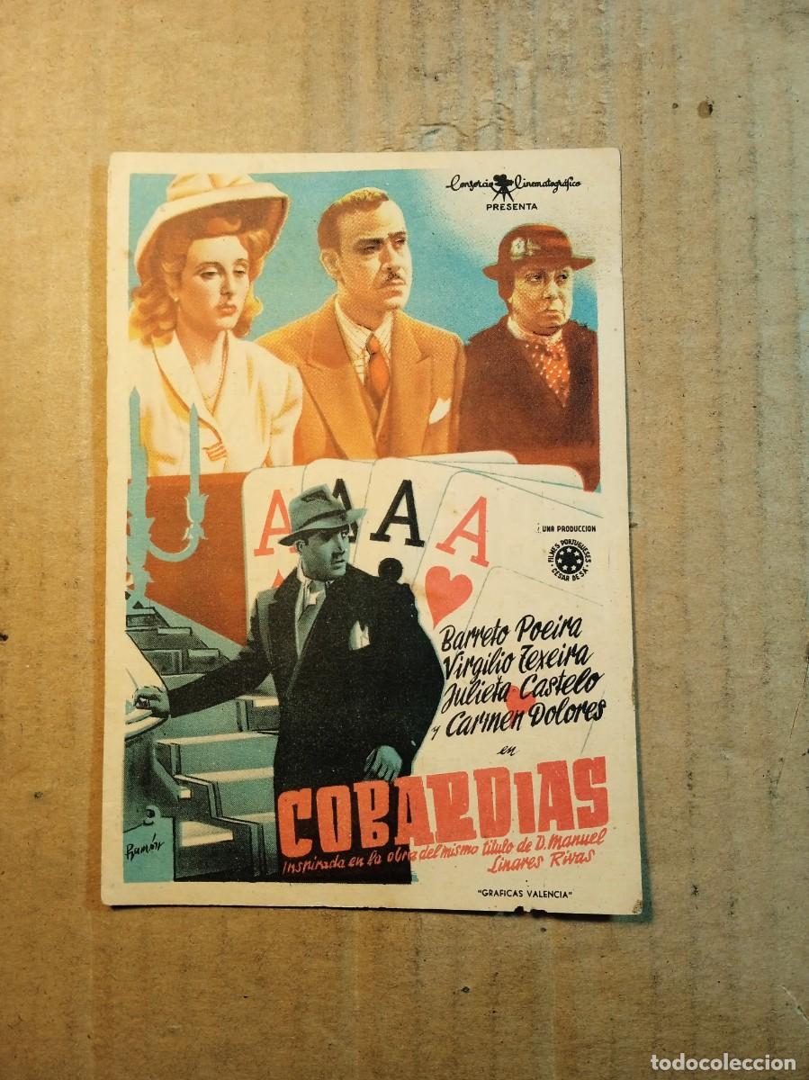 Cine: FOLLETO DE MANO CON PUBLICIDAD