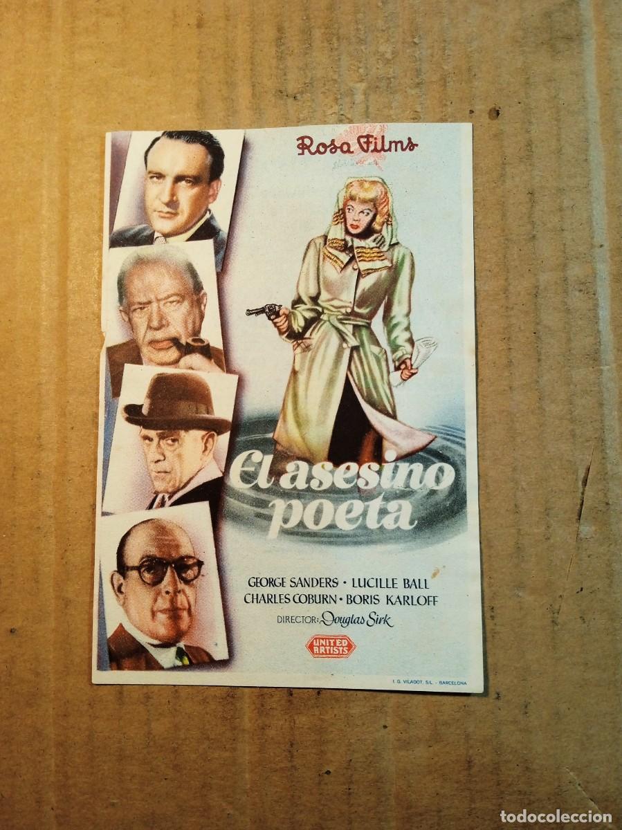  Flyers Publicitaires de films Anciens: FOLLETO DE MANO CON PUBLICIDAD