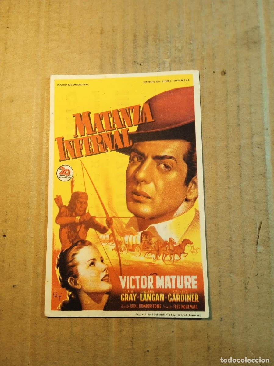  Flyers Publicitaires de films Anciens: FOLLETO DE MANO CON PUBLICIDAD