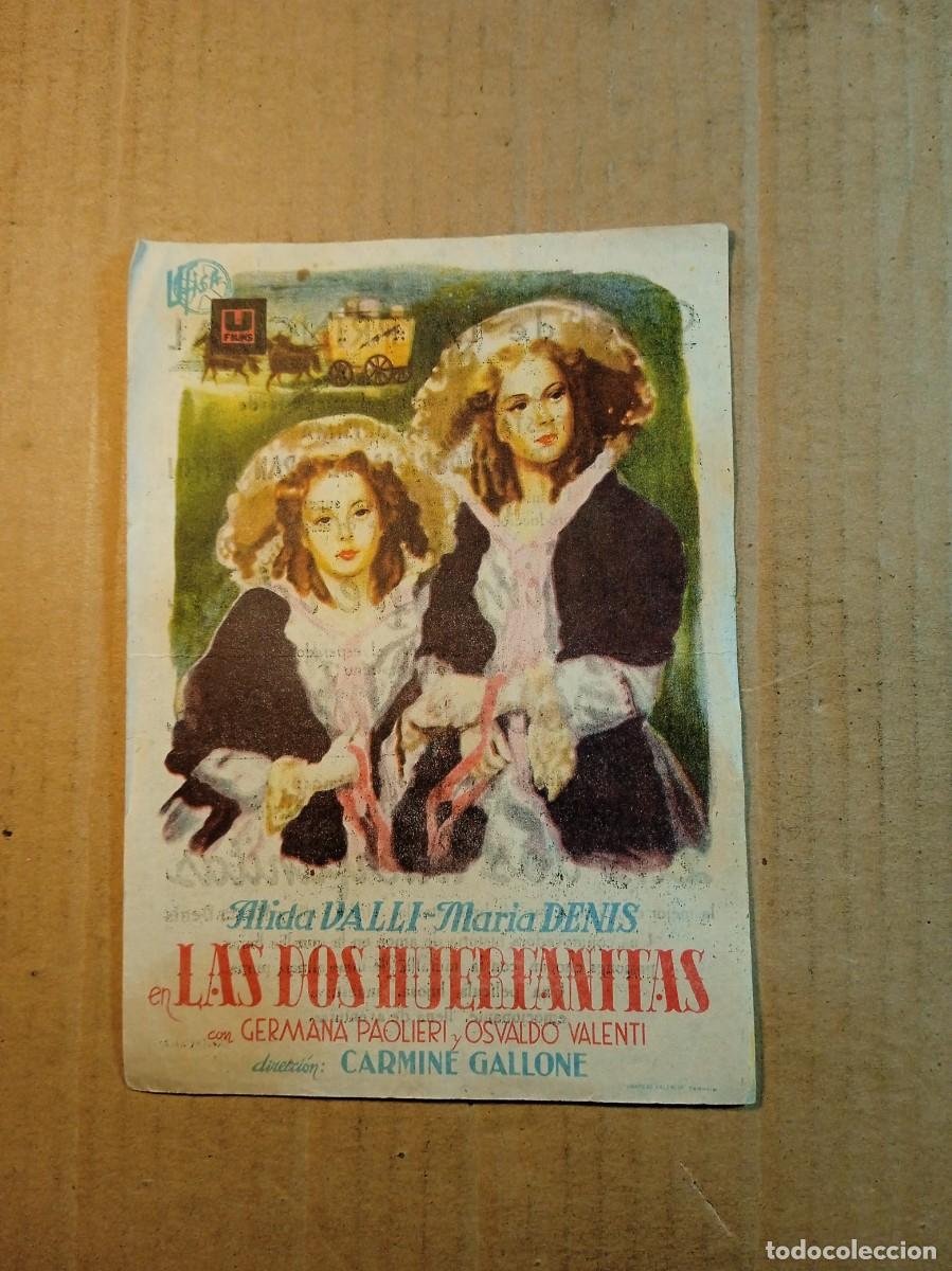 Folhetos de m&atilde;o de filmes antigos de cinema: FOLLETO DE MANO CON PUBLICIDAD