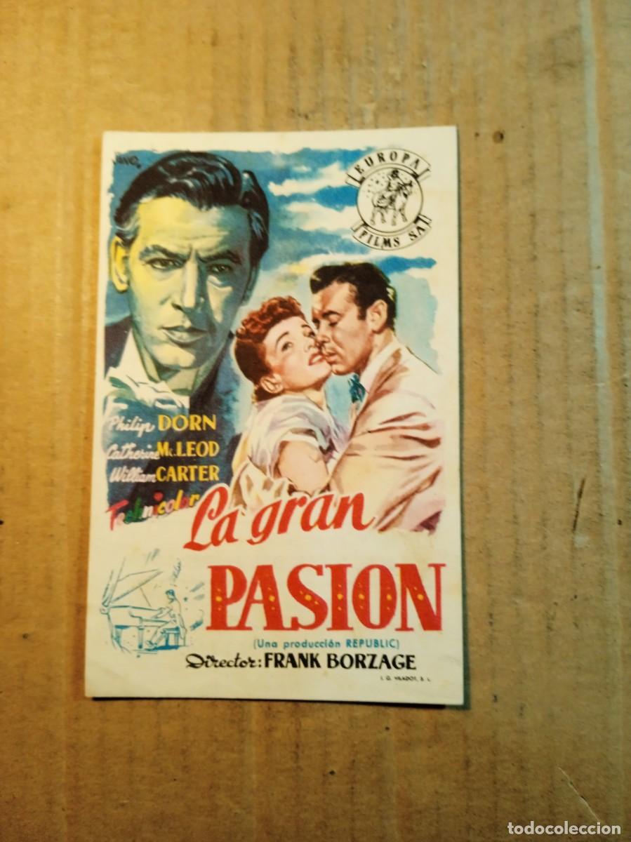 Folhetos de m&atilde;o de filmes antigos de cinema: FOLLETO DE MANO CON PUBLICIDAD