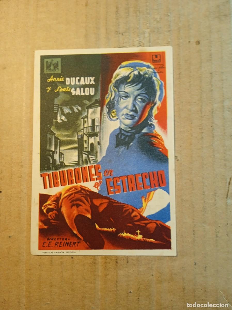 Folhetos de m&atilde;o de filmes antigos de cinema: FOLLETO DE MANO CON PUBLICIDAD
