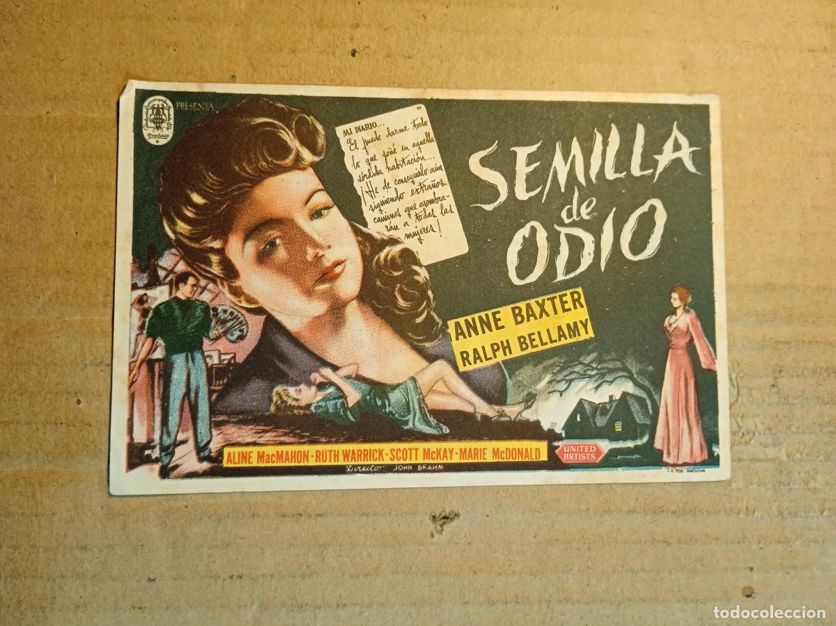 Folhetos de m&atilde;o de filmes antigos de cinema: FOLLETO DE MANO CON PUBLICIDAD