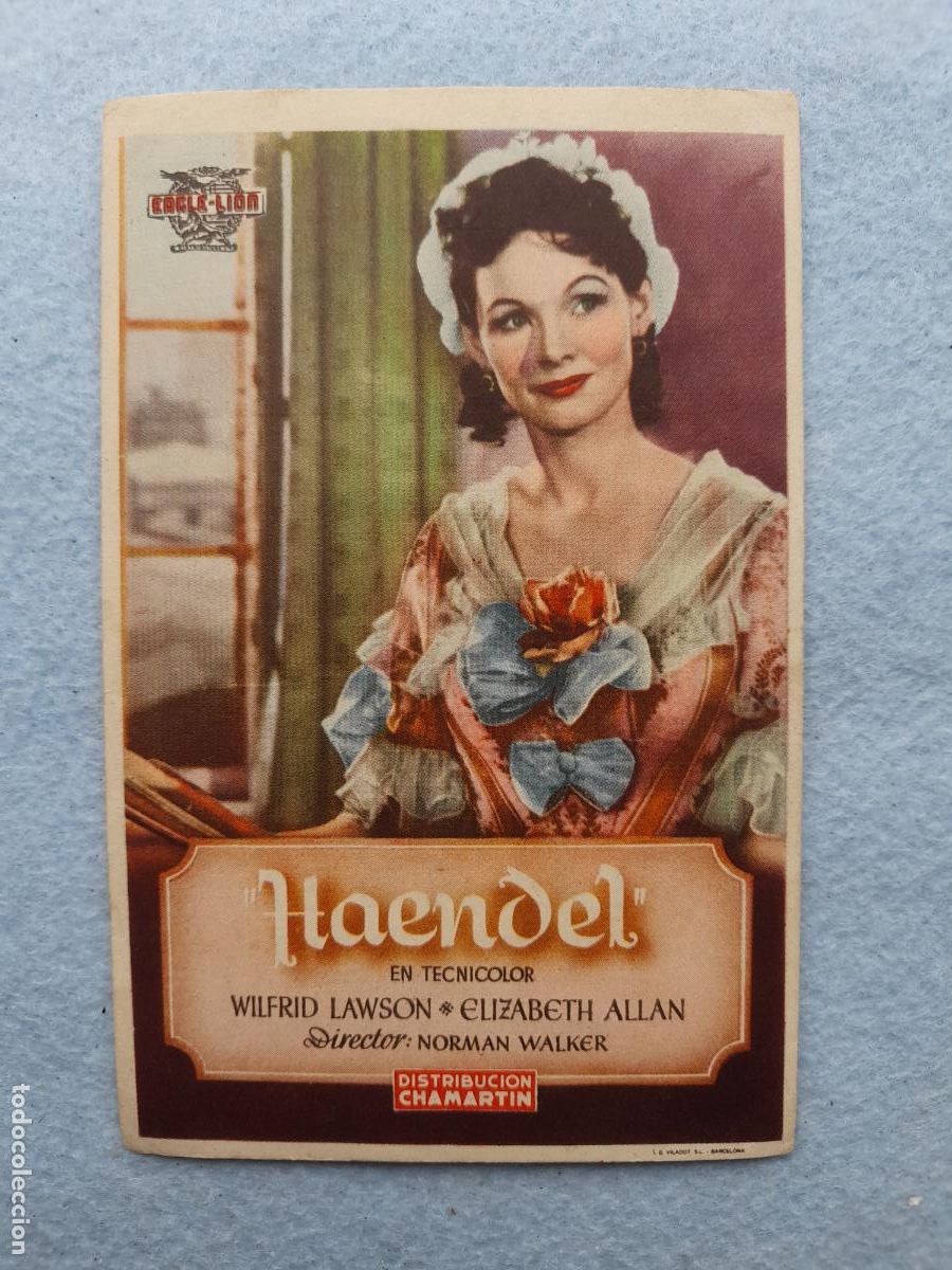Cine: Haendel. Wilfrid Lawson. Elizabeth Allan.