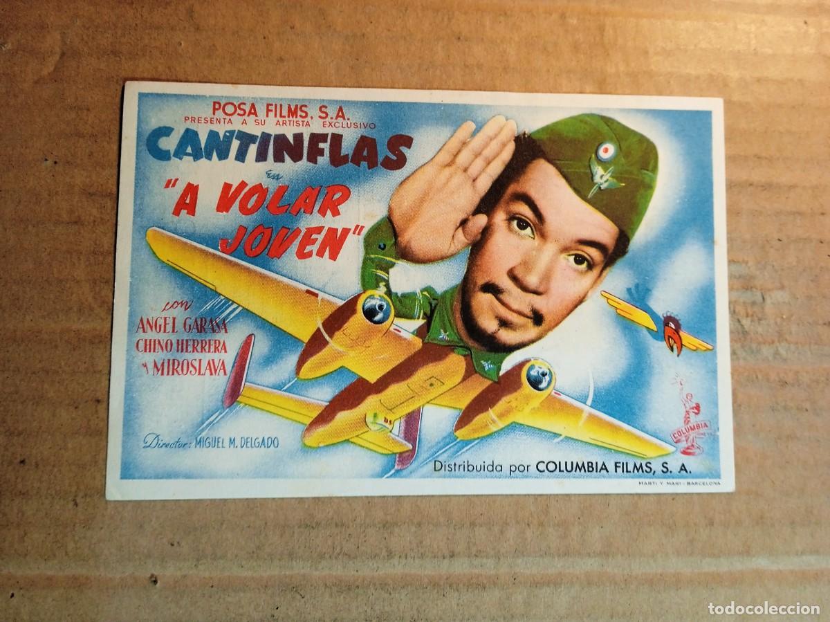 Cine: FOLLETO DE MANO CANTINFLAS A VOLAR JOVEN CON PUBLICIDAD