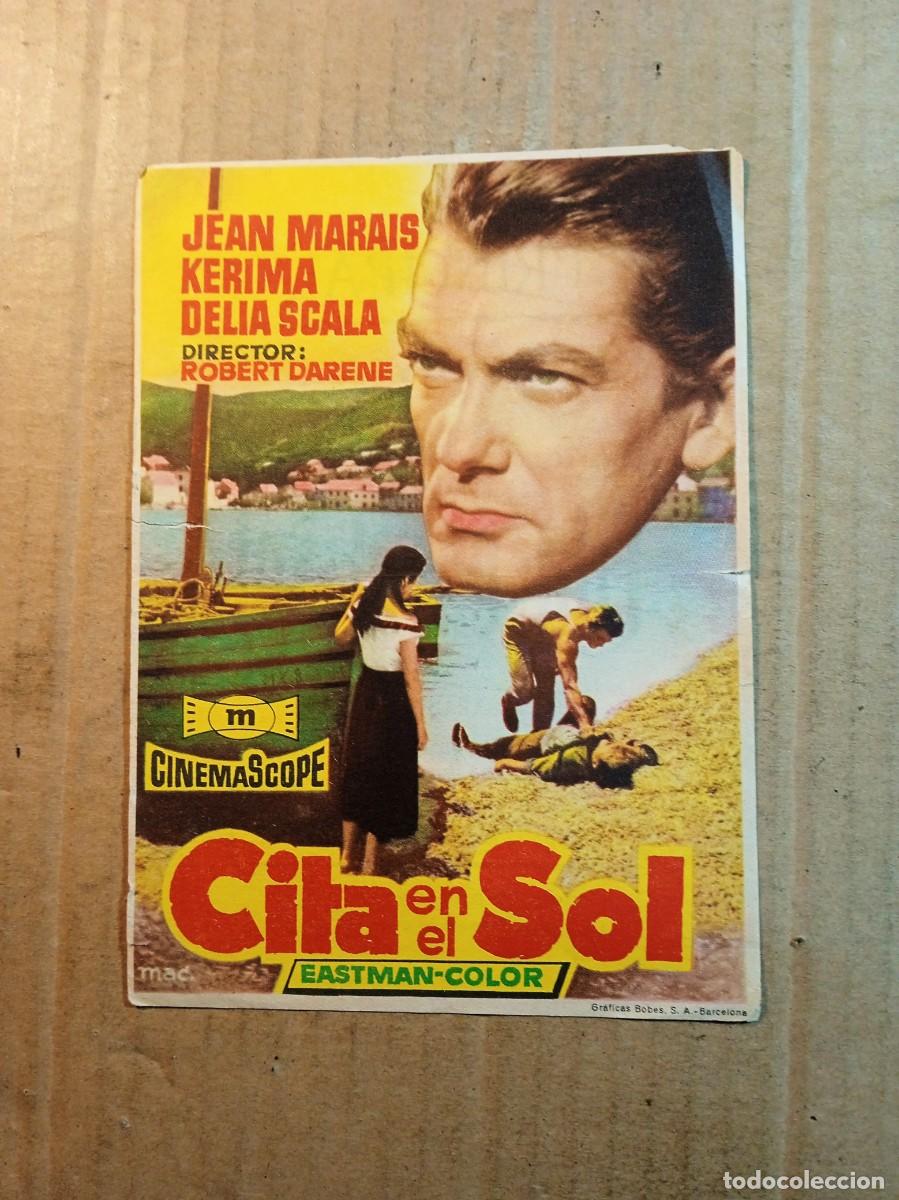 Cine: FOLLETO DE MANO CITA EN EL SOL CON PUBLICIDAD