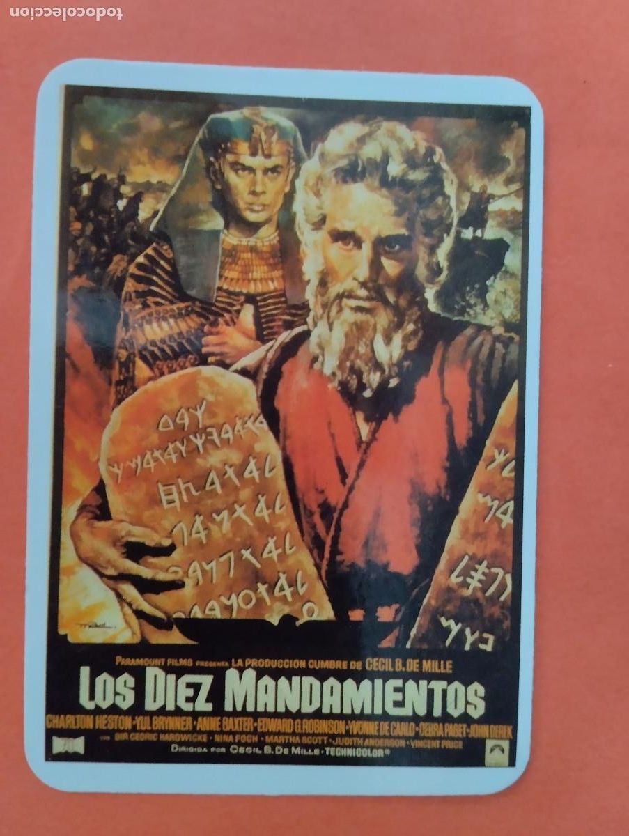 Flyers Publicitaires de Films Anciens: JHR - PROGRAMA CINE CALENDARIO. LOS DIEZ MANDAMIENTOS.
