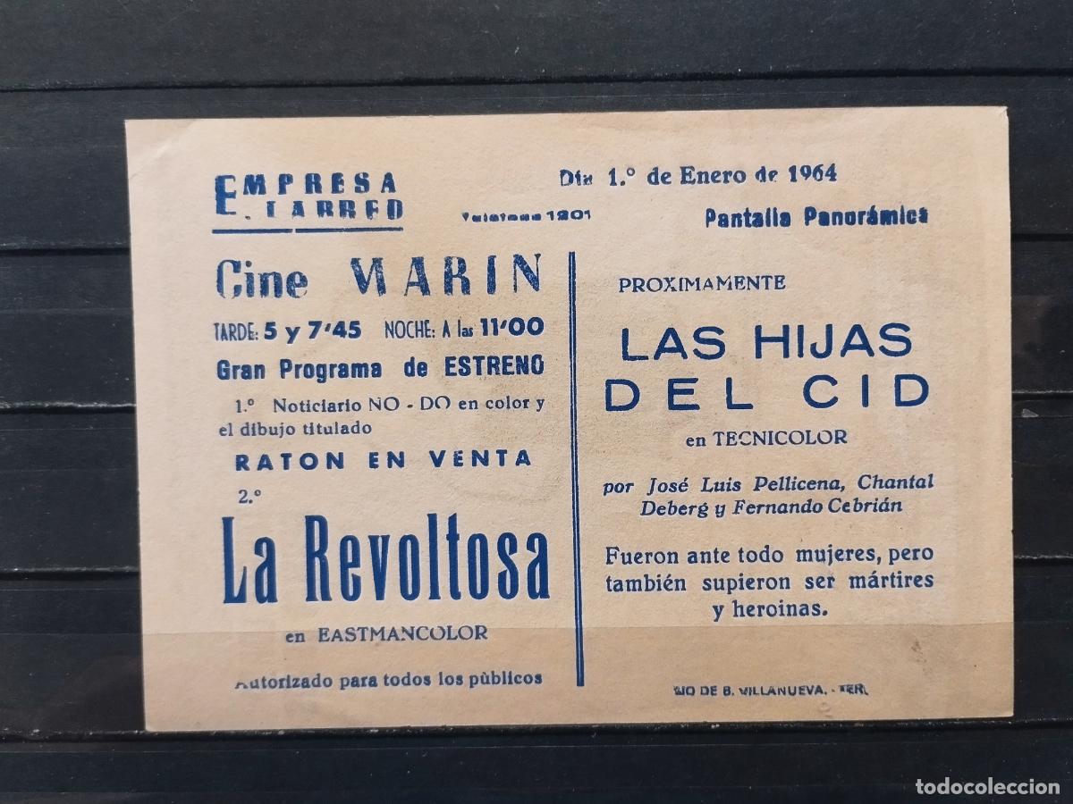 Cine: PROGRAMA DE CINE. LA REVOLTOSA. PERFECTO - Foto 2