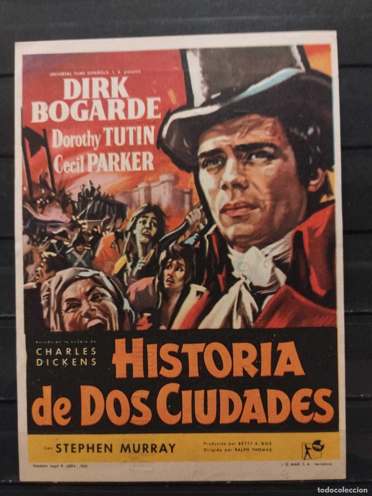 Flyers Publicitaires de Films Anciens: JT - PROGRAMA DE CINE. HISTORIA DE DOS CIUDADES. PERFECTO