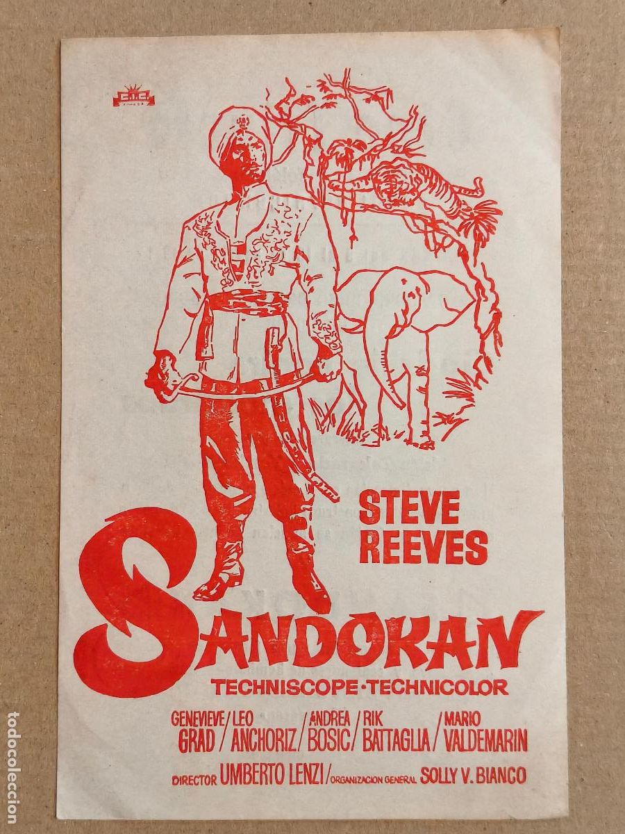 Kino: SANDOKAN PROGRAMA DE CINE 1971