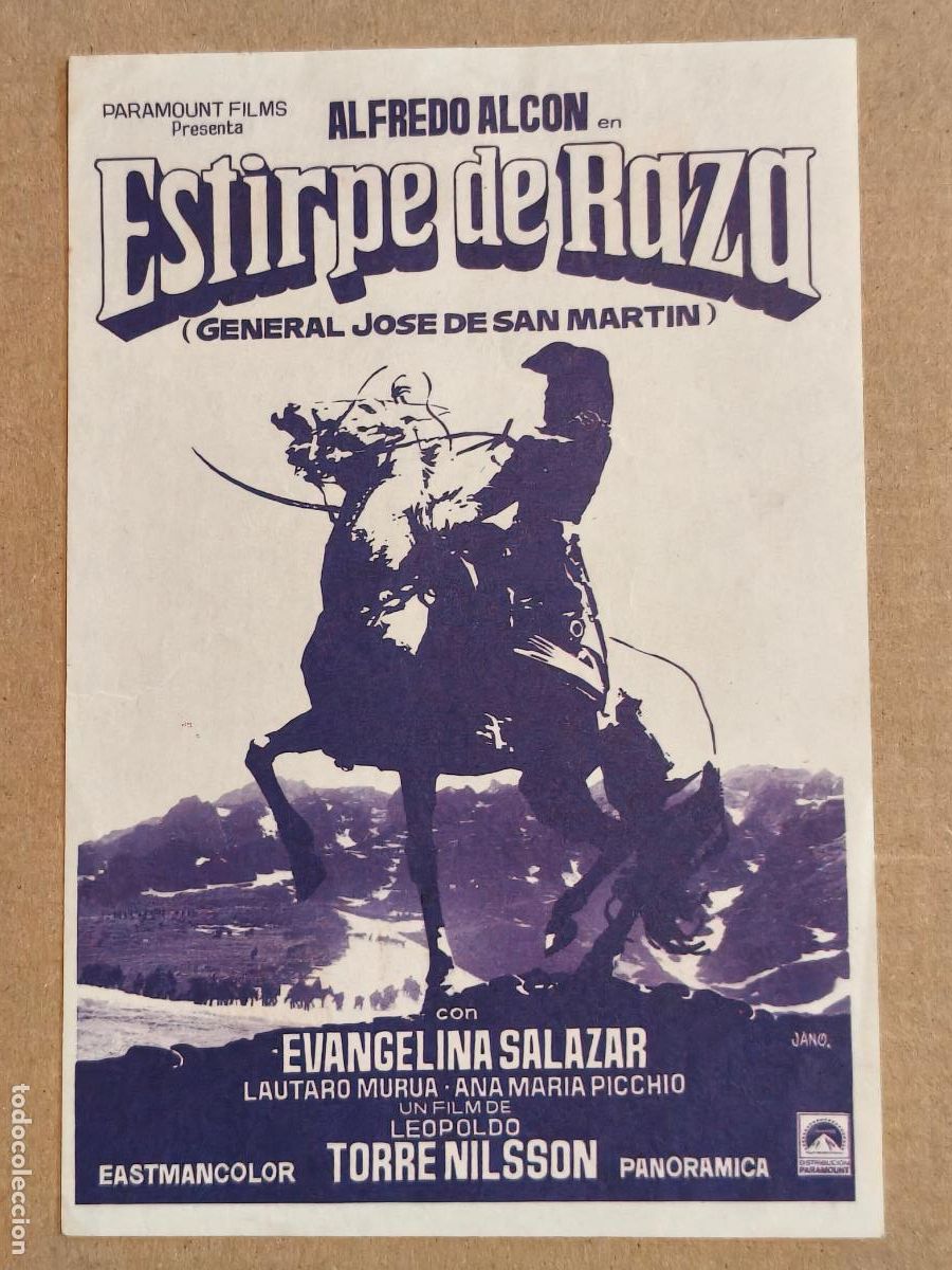 Cine: ESTIRPE DE RAZA PROGRAMA DE CINE
