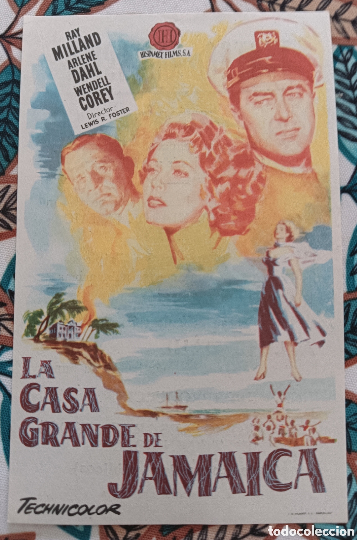 Cine: LA CASA GRANDE DE JAMAICA - RAY MILLAND, ARLENE DAHL - CON PUBLICIDAD