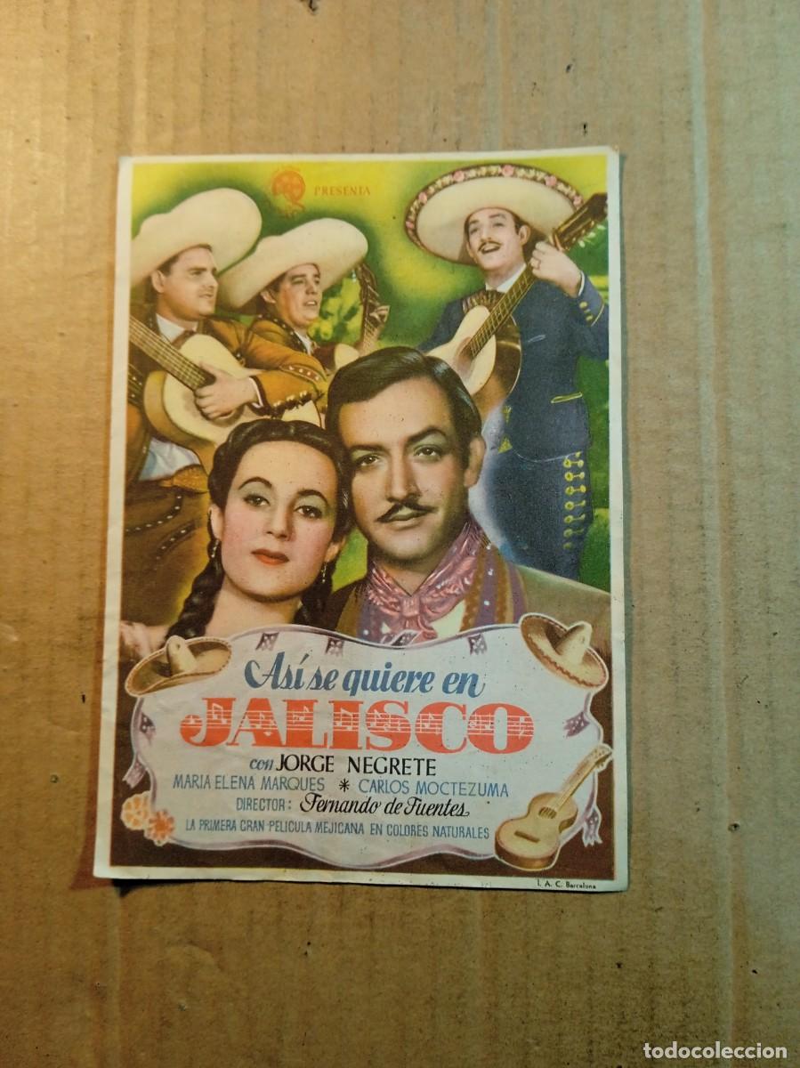 Kino: FOLLETO DE MANO ASI ES JALISCO CON PUBLCIDAD