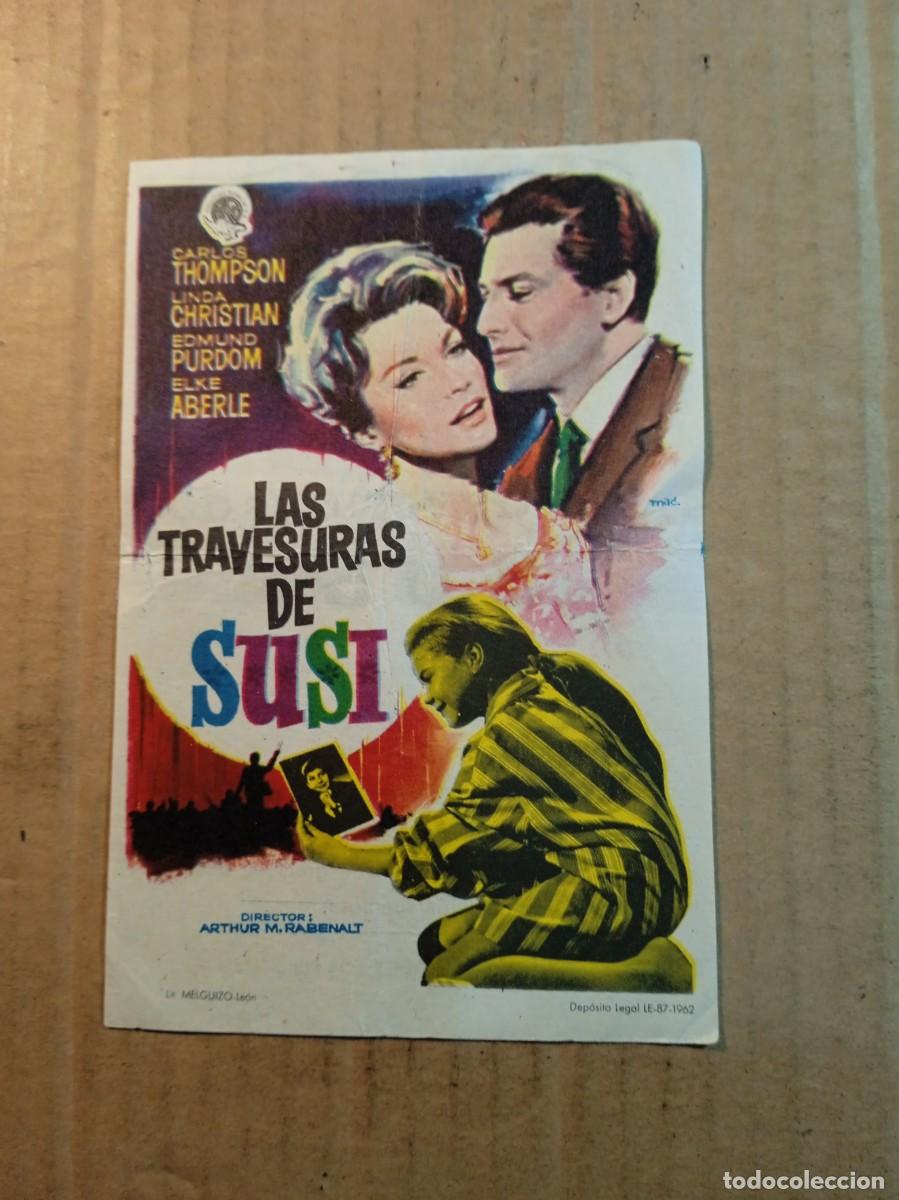  Flyers Publicitaires de films Anciens: FOLLETO DE MANO LAS TRAVESURAS DE SUSI CON PUBLICIDAD