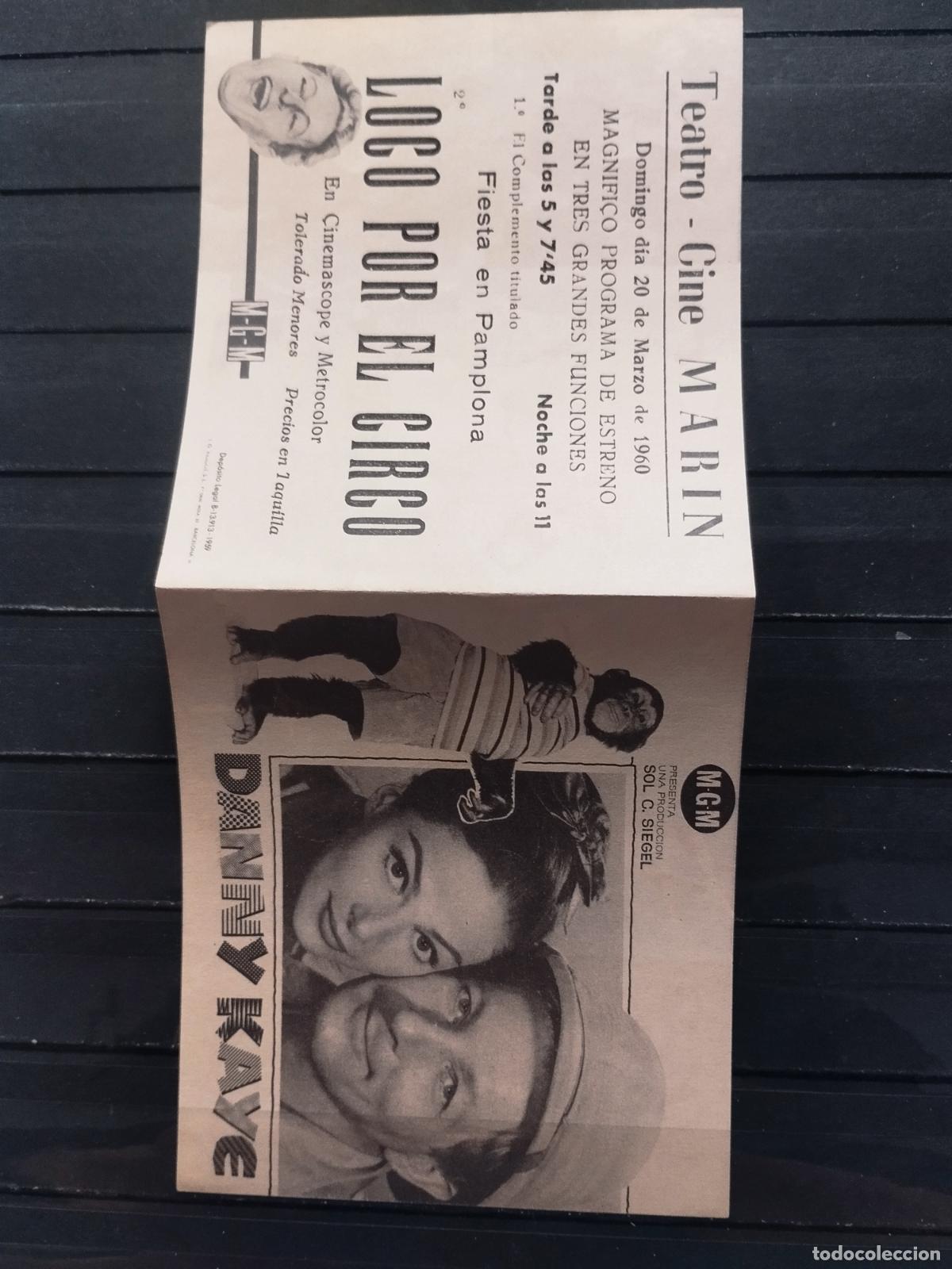 Flyers Publicitaires de Films Anciens: JT - PROGRAMA DE CINE. DOBLE. LOCO POR EL CIRCO. PERFECTO