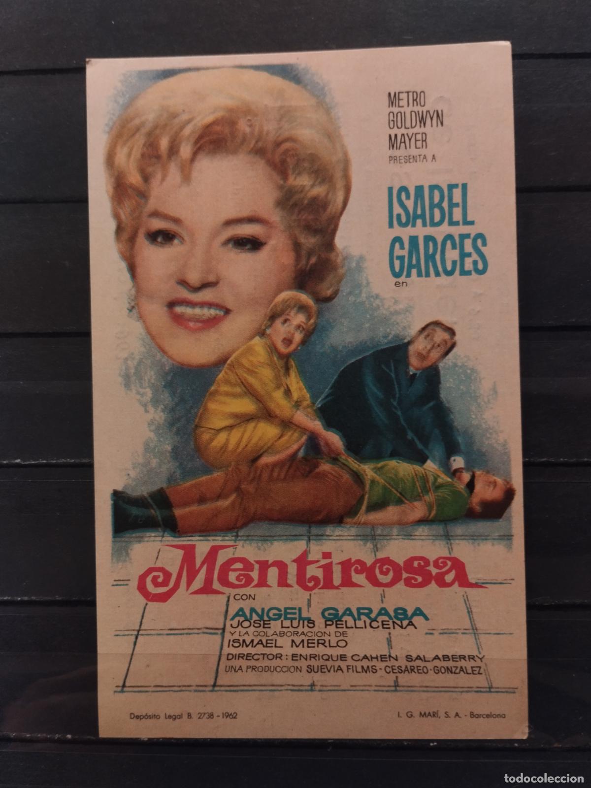 Flyers Publicitaires de Films Anciens: JT - PROGRAMA DE CINE. SENCILLO. MENTIROSA. PERFECTO