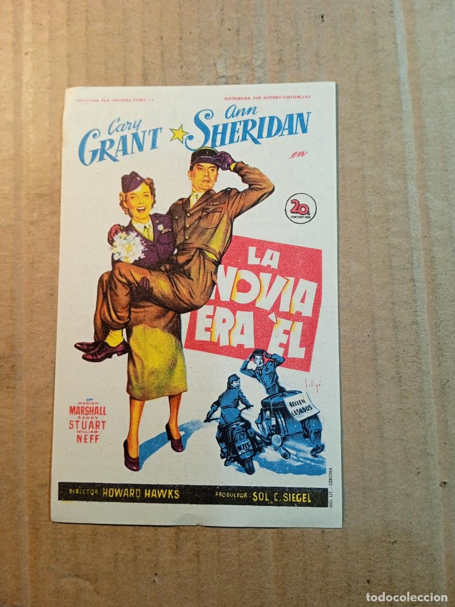  Flyers Publicitaires de films Anciens: FOLLETO DE MANO CON PUBLICIDAD LA NOVIA ERA EL
