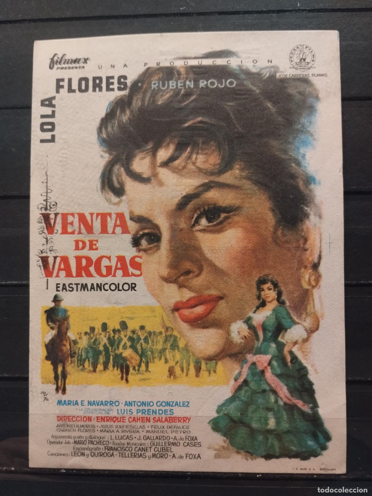 Cine: JT - PROGRAMA DE CINE. SENCILLO. VENTA DE VARGAS. CON LOLA FLORES. PERFECTO