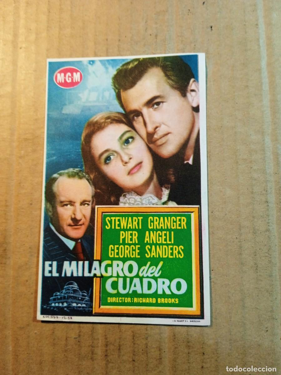 Folhetos de m&atilde;o de filmes antigos de cinema: FOLLETO DE MANO CON PUBLICIDAD EL MILAGRO DEL CUADRO
