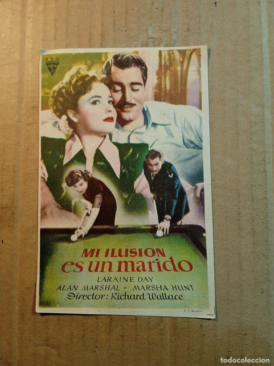 Cinema: FOLLETO DE MANO CON PUBLICIDAD MI ILUSION ES UN MARIDO