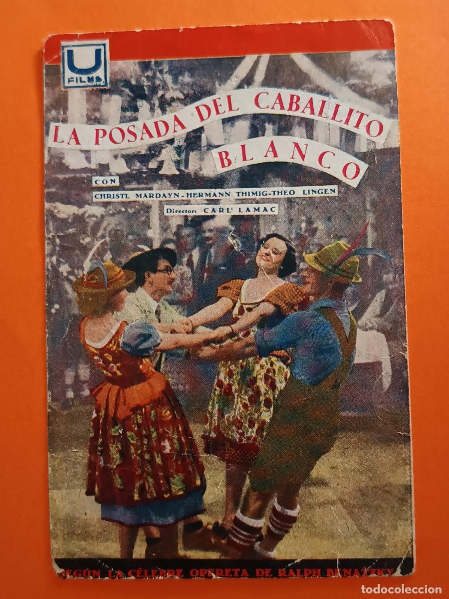 Folhetos de m&atilde;o de filmes antigos de cinema: PROGRAMA DE CINE LA POSADA DEL CABALLITO BLANCO
