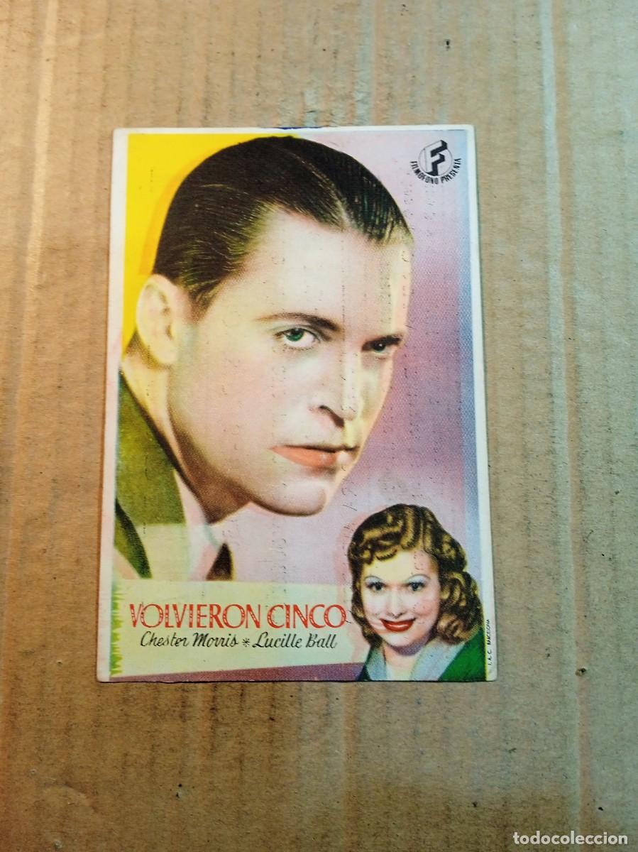  Flyers Publicitaires de films Anciens: FOLLETO DE MANO CON PUBLICIDAD VOLVIERON CINCO