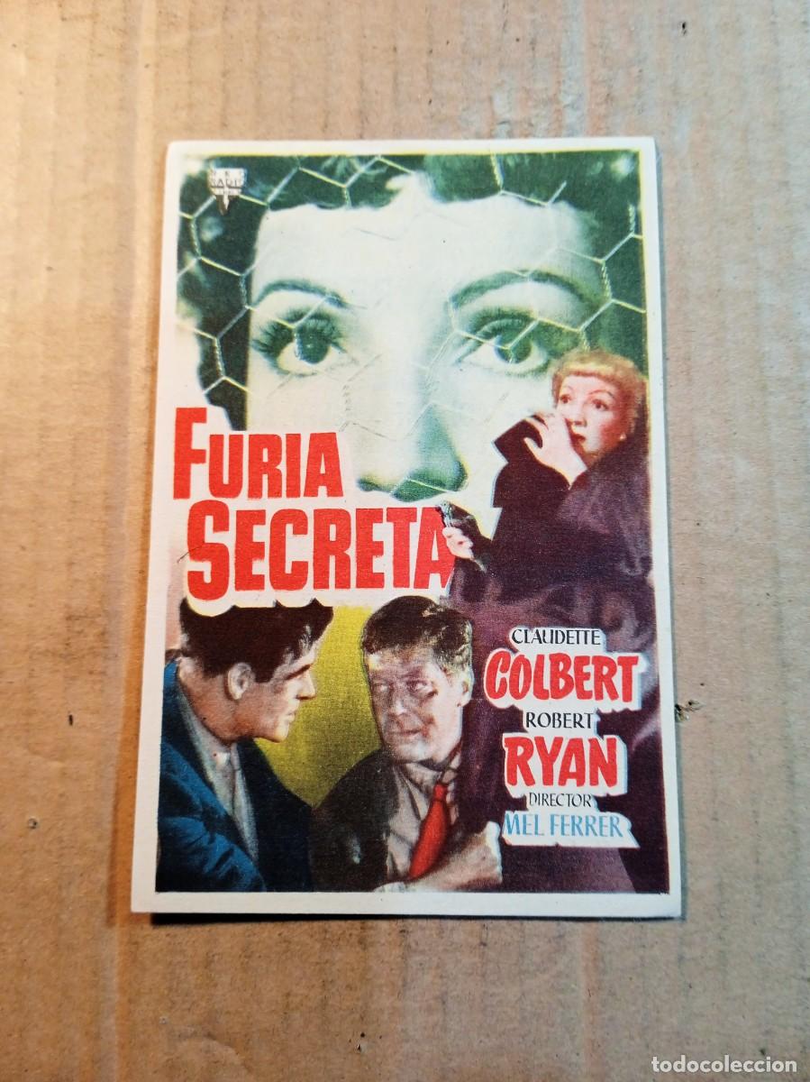 Kino: FOLLETO DE MANO CON PUBLICIDAD FURIA SECRETA