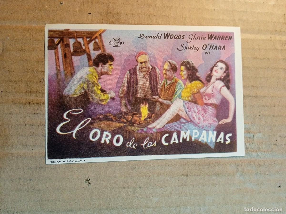 Kino: FOLLETO DE MANO CON PUBLICIDAD EL ORO DE LAS CAMPANAS