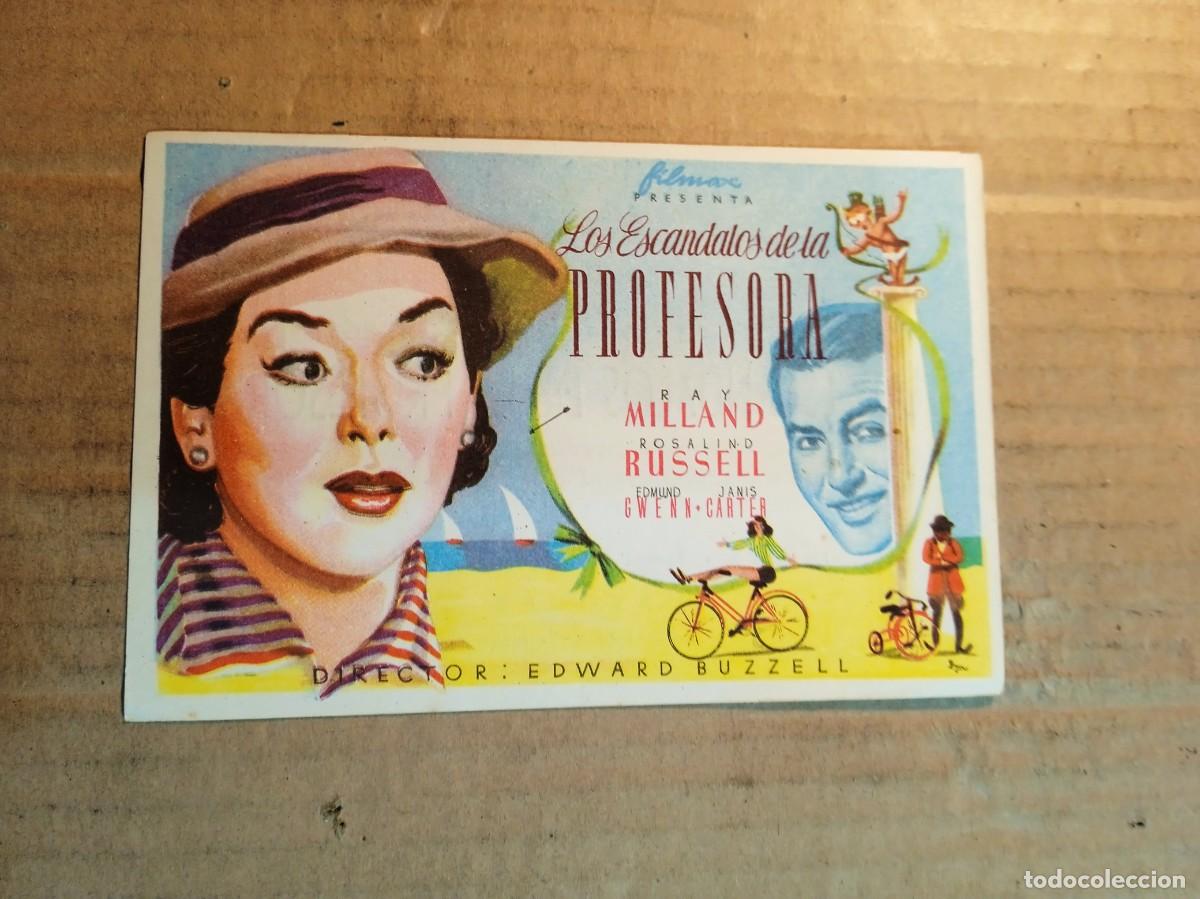 Kino: FOLLETO DE MANO CON PUBLICIDAD LOS ESCANDALOS DE LA PROFESORA