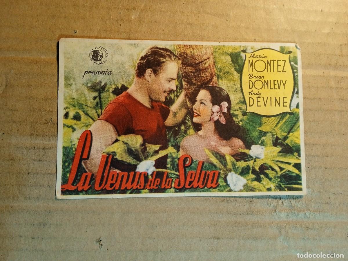 Kino: FOLLETO DE MANO CON PUBLICIDAD LA VENUS DE LA SELVA