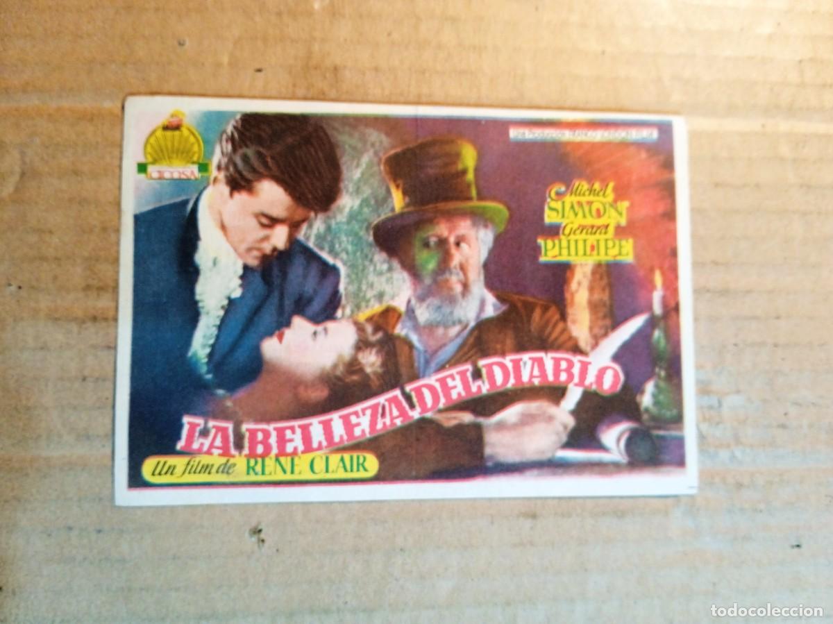 Kino: FOLLETO DE MANO CON PUBLICIDAD LA BELLEZA DEL DIABLO