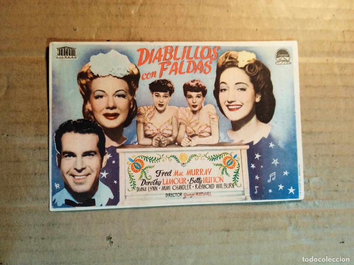 Kino: FOLLETO DE MANO CON PUBLICIDAD DIABLILLOS CON FALDAS