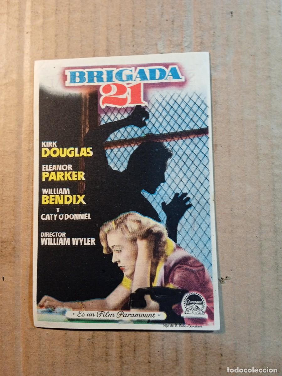  Flyers Publicitaires de films Anciens: FOLLETO DE MANO CON PUBLICIDAD BRIGADA 21