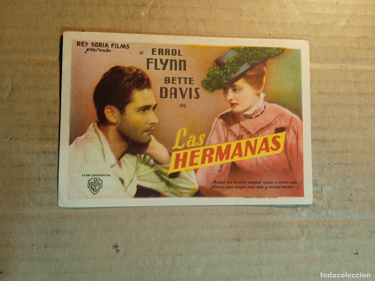 Cine: FOLLETO DE MANO CON PUBLICIDAD LAS HERMANAS