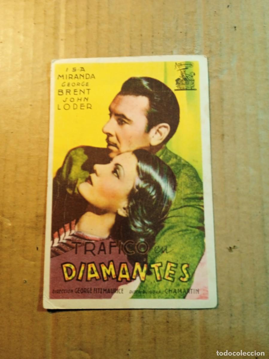 Cine: FOLLETO DE MANO CON PUBLICIDAD TRAFICO EN DIAMANTES