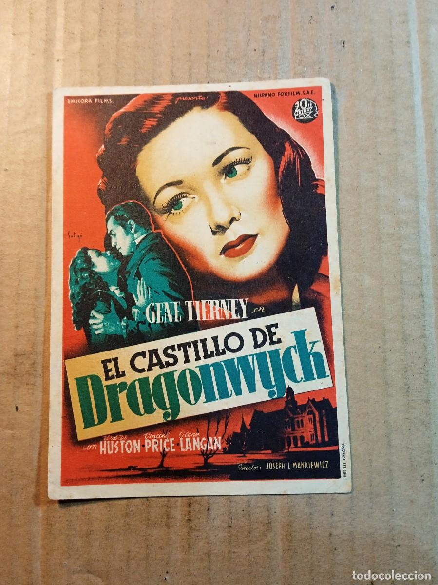 Cine: FOLLETO DE MANO CON PUBLICIDAD EL CASTILLO DE DRAGONWYCH