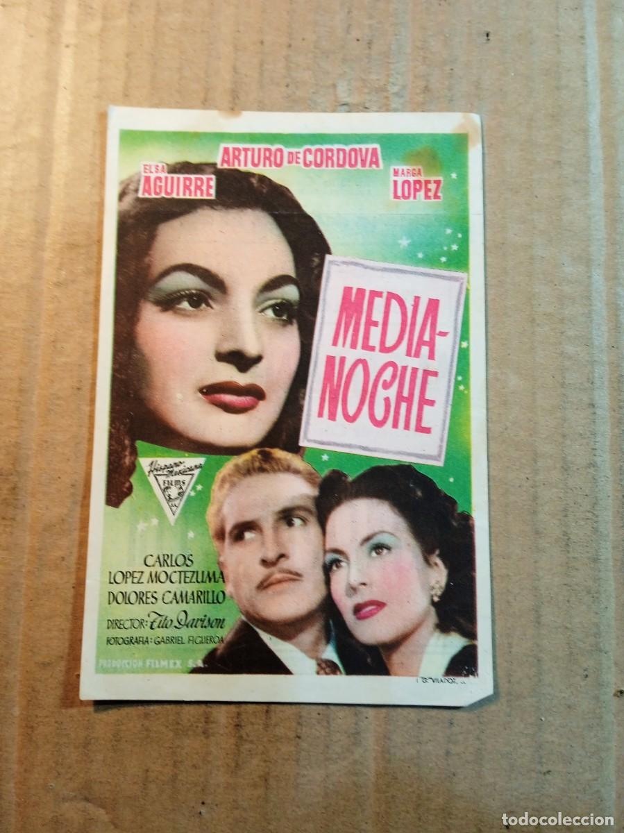 Cine: FOLLETO DE MANO CON PUBLICIDAD MEDIA NOCHE