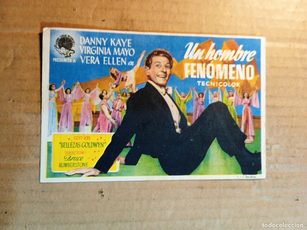 Cine: FOLLETO DE MANO CON PUBLICIDAD UN HOMBRE FENOMENO